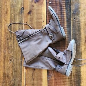 **LAST CHANCE** Target Brown Lace-up/Zip Boots